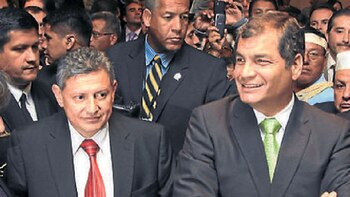 Pedro Delgado y Rafael Correa