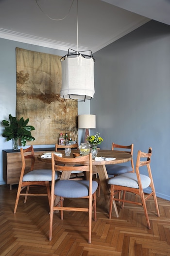 Lámpara de hierro y gasa