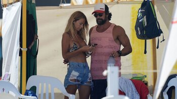 Sabrina Rojas y Luciano Castro,