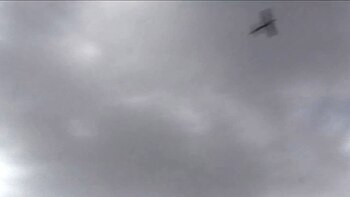 El drone se acercó hasta