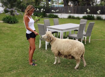 Luisa Drozdek con Margarita