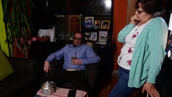 Atilio Troncoso y su esposa