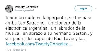 El mensajes de Tweety González