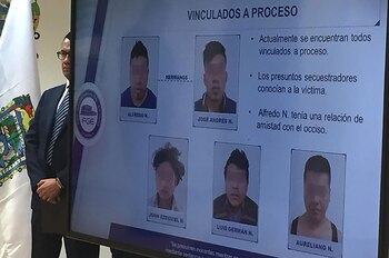 Los presuntos secuestradores, todos de