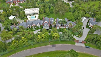 La imagen aérea de una