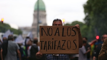 Los manifestantes se concentraron frente