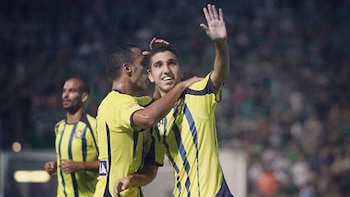 Dabour, celebrando un gol con