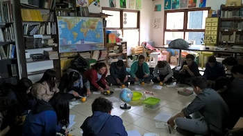 Alumnos del secundario de la