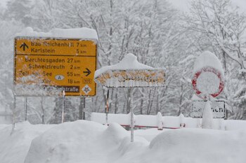 Una carretera cerrada debido a