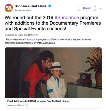 El anuncio del festival desde