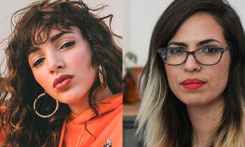 Thelma Fardín y Sabrina Cartabia.