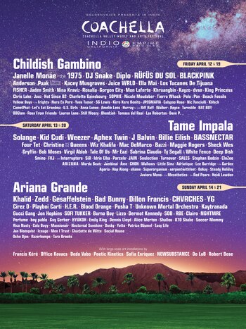 Cartel de Coachella 2019 (Foto: