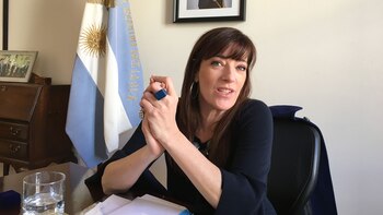 Paula Berton en su despacho