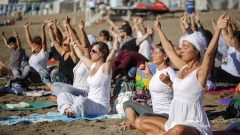 Las instructoras se propusieron seguir