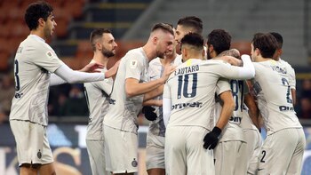 Los jugadores del Inter se