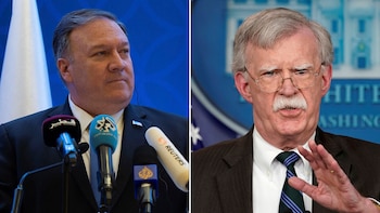 Mike Pompeo y John Bolton