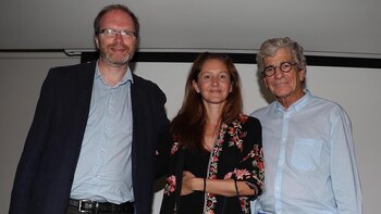 Diego Golombek, María Roca y