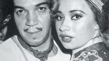 Maty Huitrón con Mario Moreno