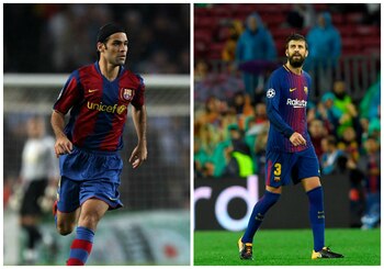 Rafael Márquez y Gerard Piqué