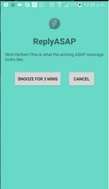 Cuando el recepetor recibe el