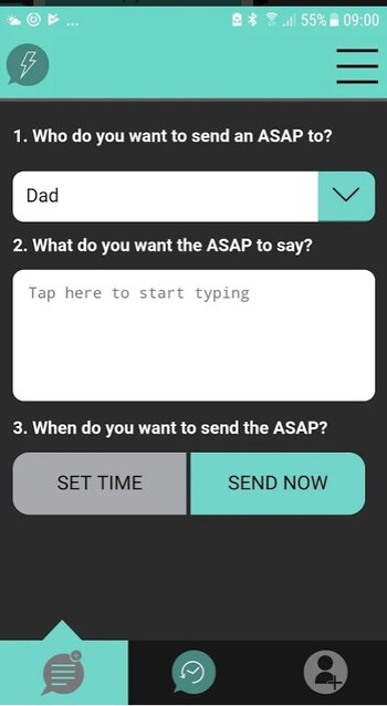 Se pueden mandar mensajes en