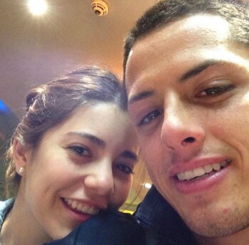 Lety Sahagún y Chicharito comenzaron