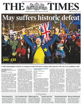 “May sufre una derrota histórica”,