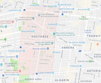 La colonia Doctores, Centro, Del