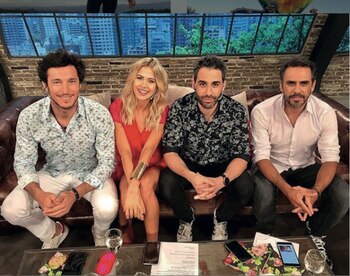 Con el equipo de Con