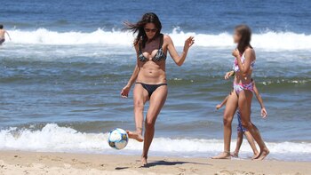 La ex modelo jugó al