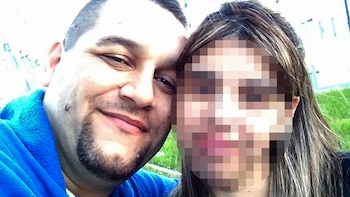 Daniel Machado y su pareja