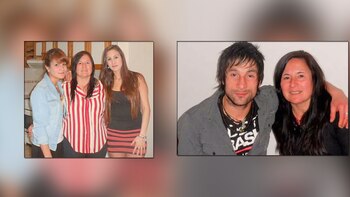 Nora junto a sus tres