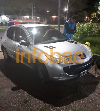 El auto secuestrado en el