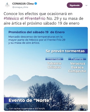 (Foto: Twitter/conagua_clima)