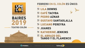 Las fechas y los artistas