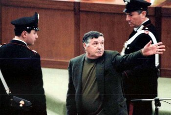 Totó Riina, durante su proceso