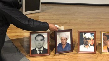 Con los restos encontrados se