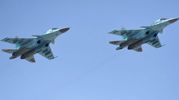 Aviones rusos Su-34 (Imagen de