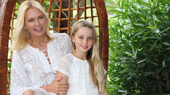 Valeria Mazza y su hija