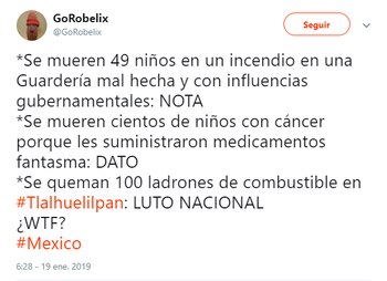 En Twitter surgieron críticas por