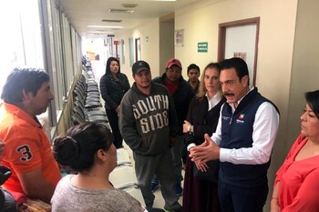 Visita del Gobernador de Hidalgo,