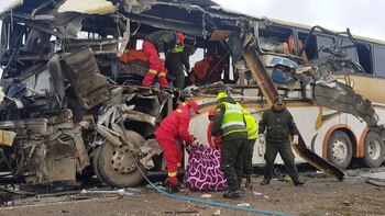 Trágico accidente en Challapata, Bolivia