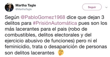 (Foto: Twitter Martha Tagle)