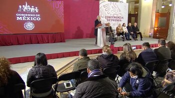 El presidente Andrés Manuel López