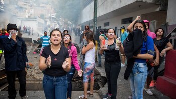 Manifestación en Caracas (Miguel Gutiérrez/