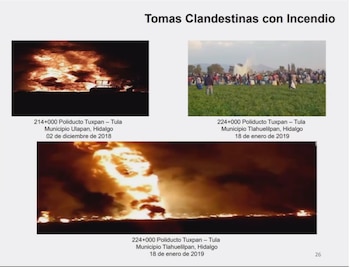 Los incendios en Tlahuelilpan han