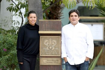 Colagreco y su esposa, Julia,