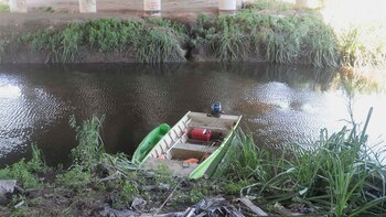 Rastrillan el arroyo Rodríguez en