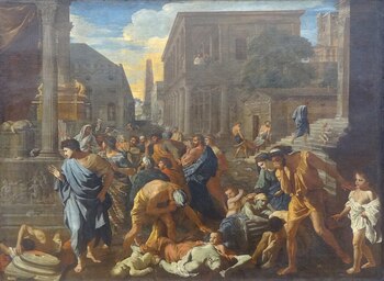 “La peste d’Asdod”, Nicolás Poussin,