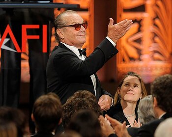 Jack Nicholson recibiendo AFI Life Achievement